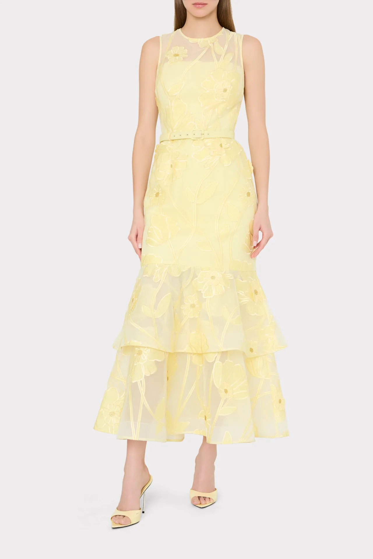 Anna Grand Fleur Dress sold by Milly product image thumbnail 2