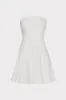 Cameron Solid Linen Strapless Dress sold by Milly