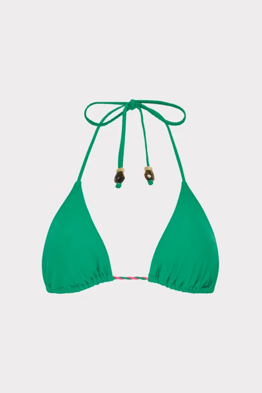 Two Tone Rope Bikini Top sold by Milly