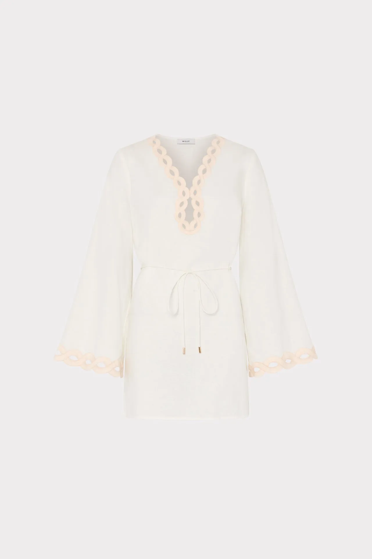 Linen Chain Embroidery Cover-Up sold by Milly