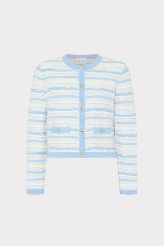 Skye Stripe Cardigan made by Milly