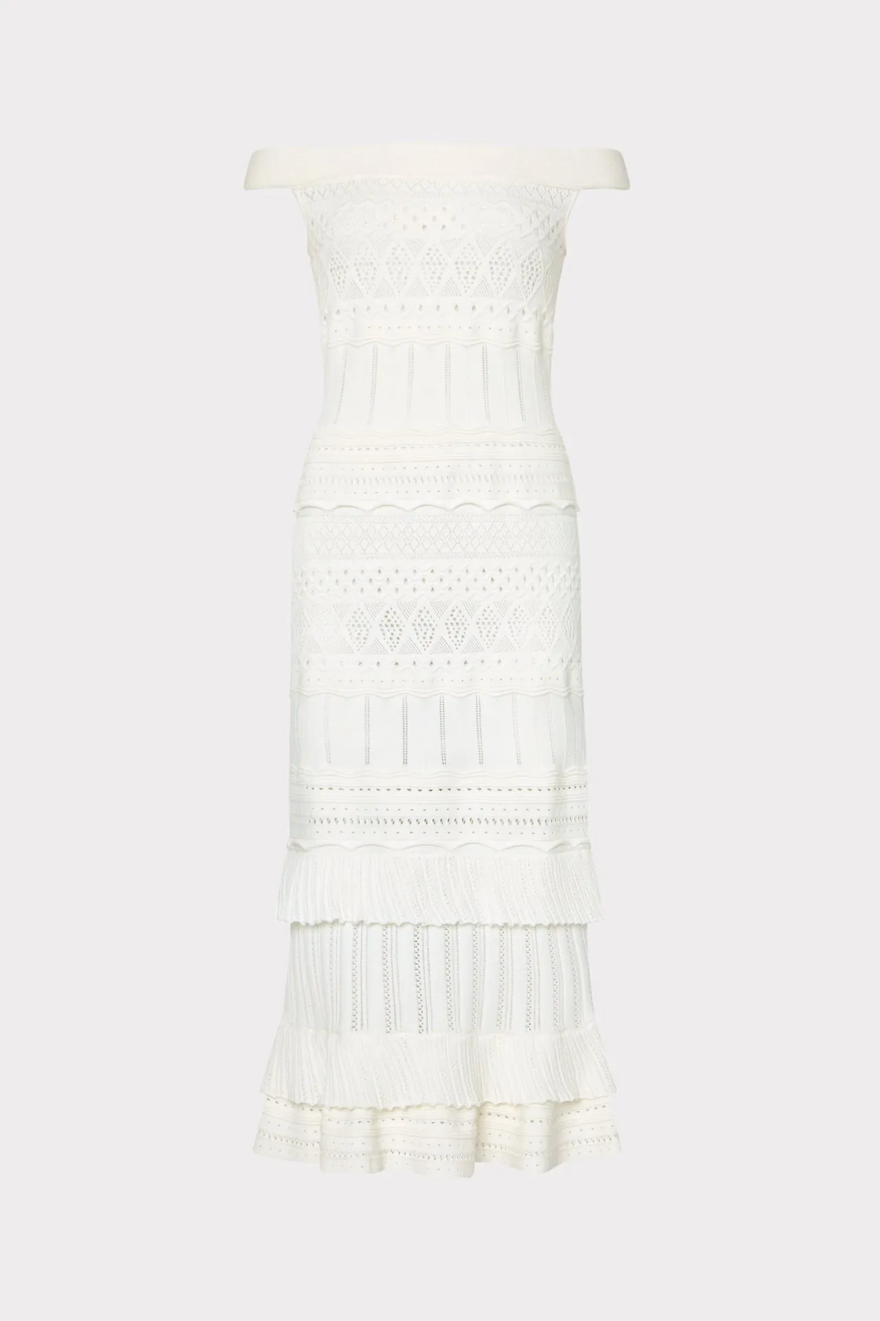 Maven Ruffle Midi Dress sold by Milly