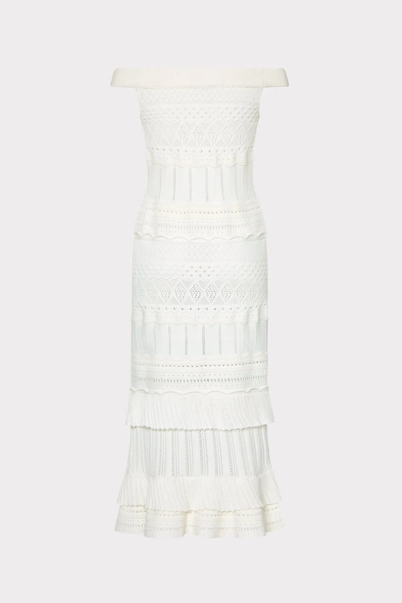 Maven Ruffle Midi Dress sold by Milly product image thumbnail 5