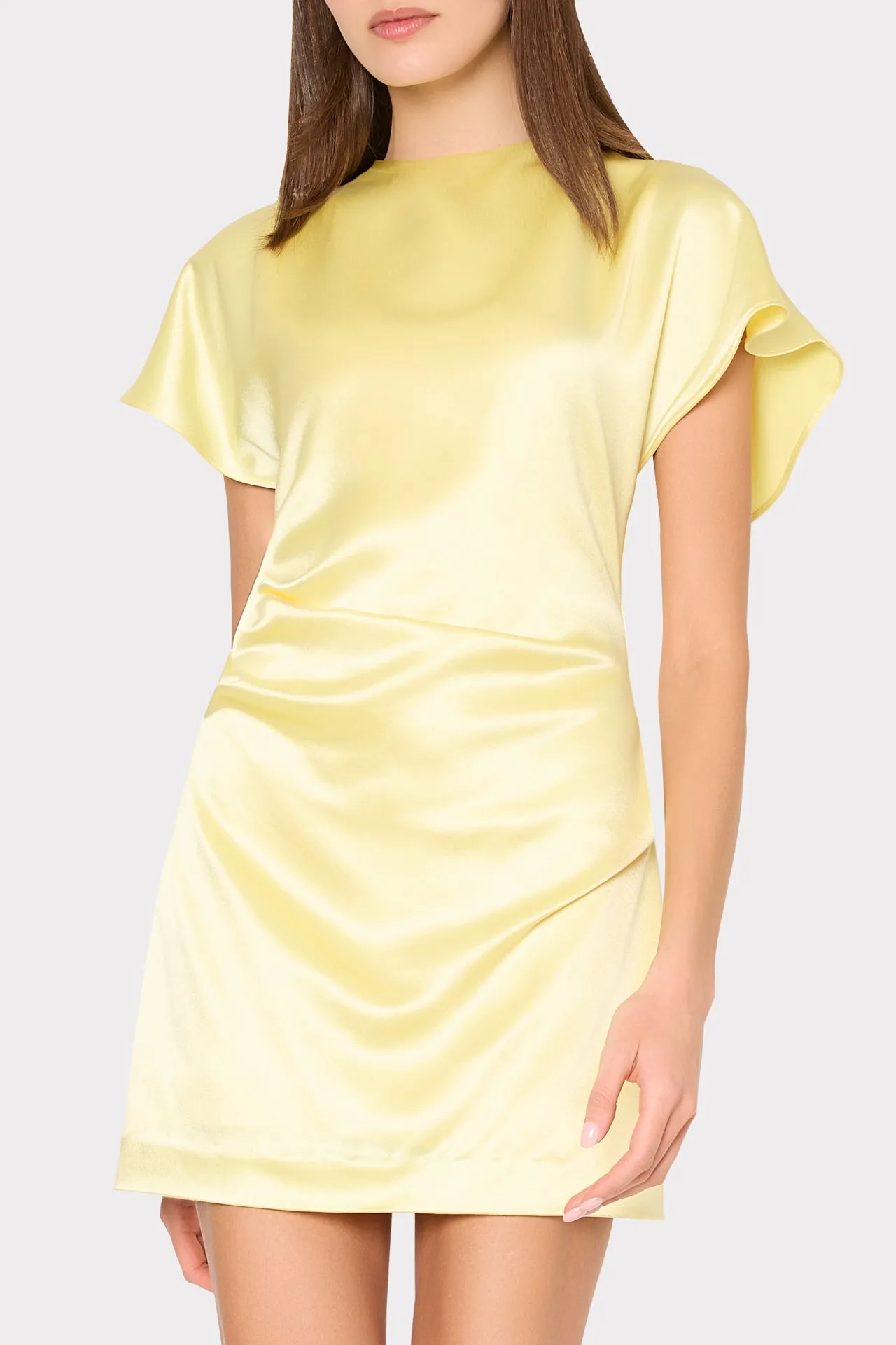 Kora Hammered Satin Mini Dress sold by Milly product image thumbnail 2