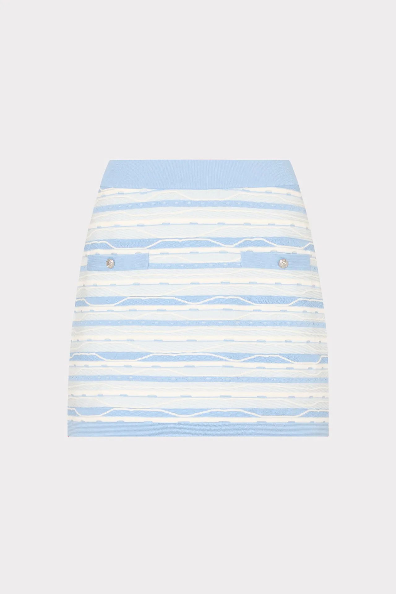 Sawyer Stripe Mini Skirt sold by Milly