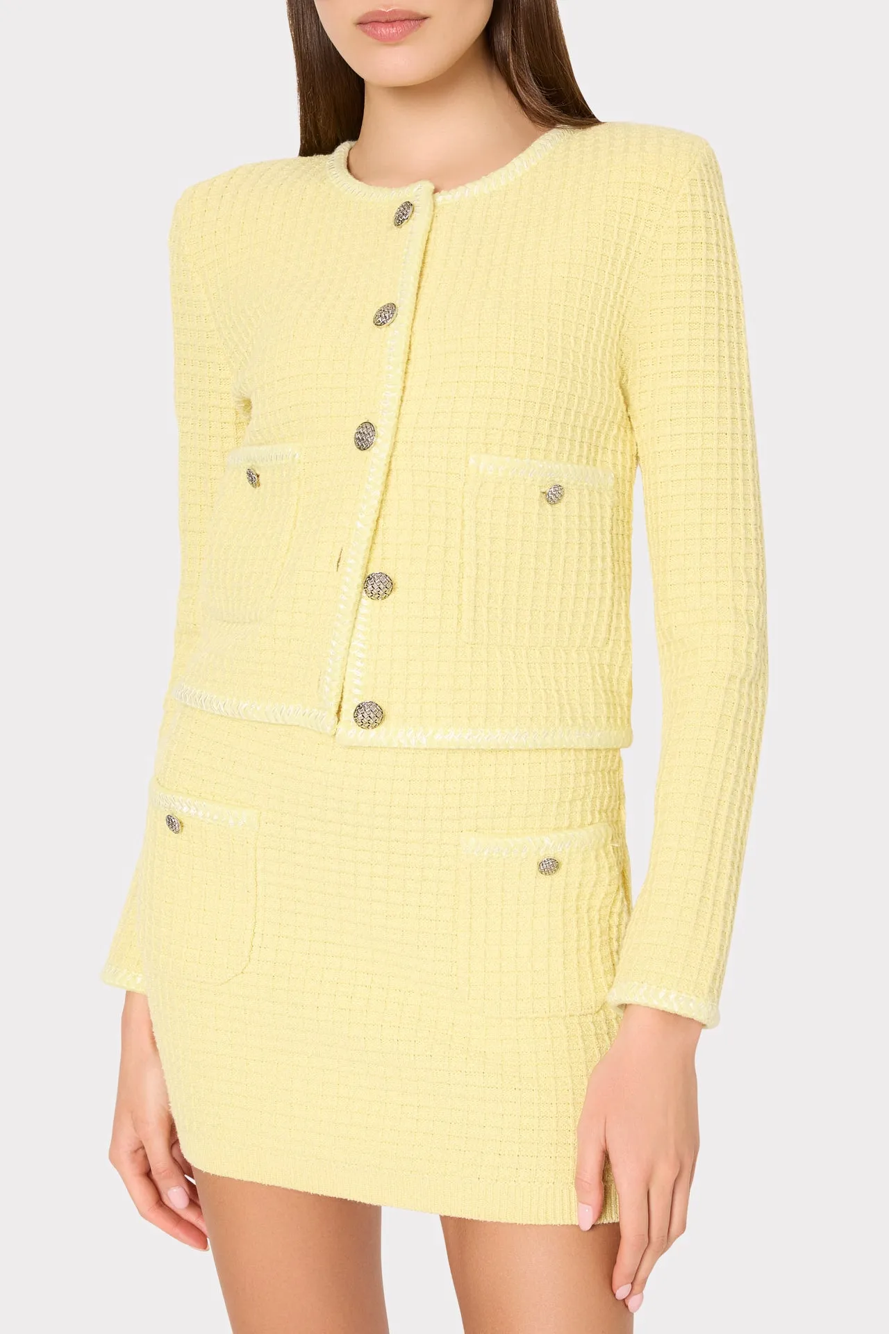 Sade Textured Cardigan sold by Milly product image thumbnail 3