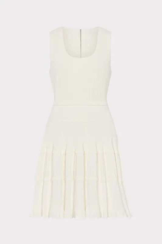 Suri Scallop Mini Dress made by Milly