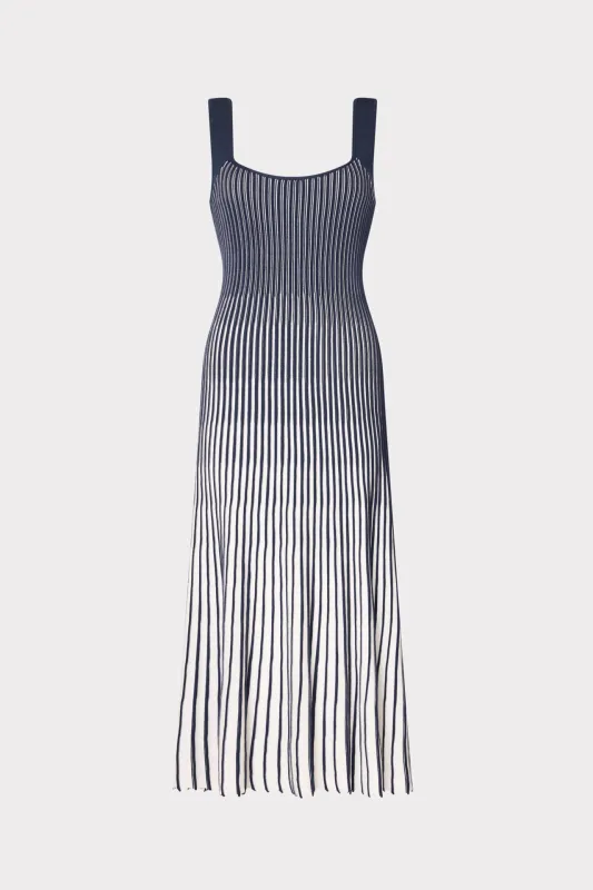 Jolie Textured Midi Dress made by Milly