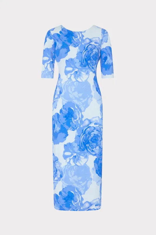 Abbygail Printed Jersey Dress made by Milly