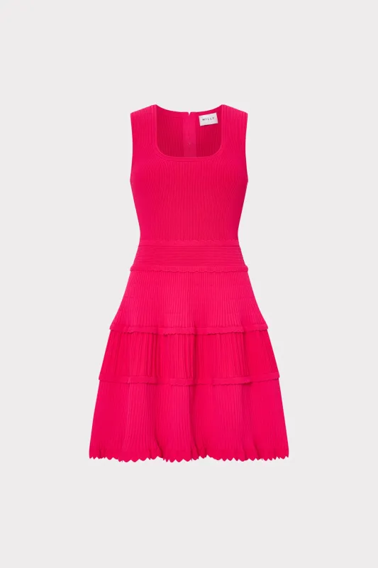 Suri Scallop Mini Dress made by Milly