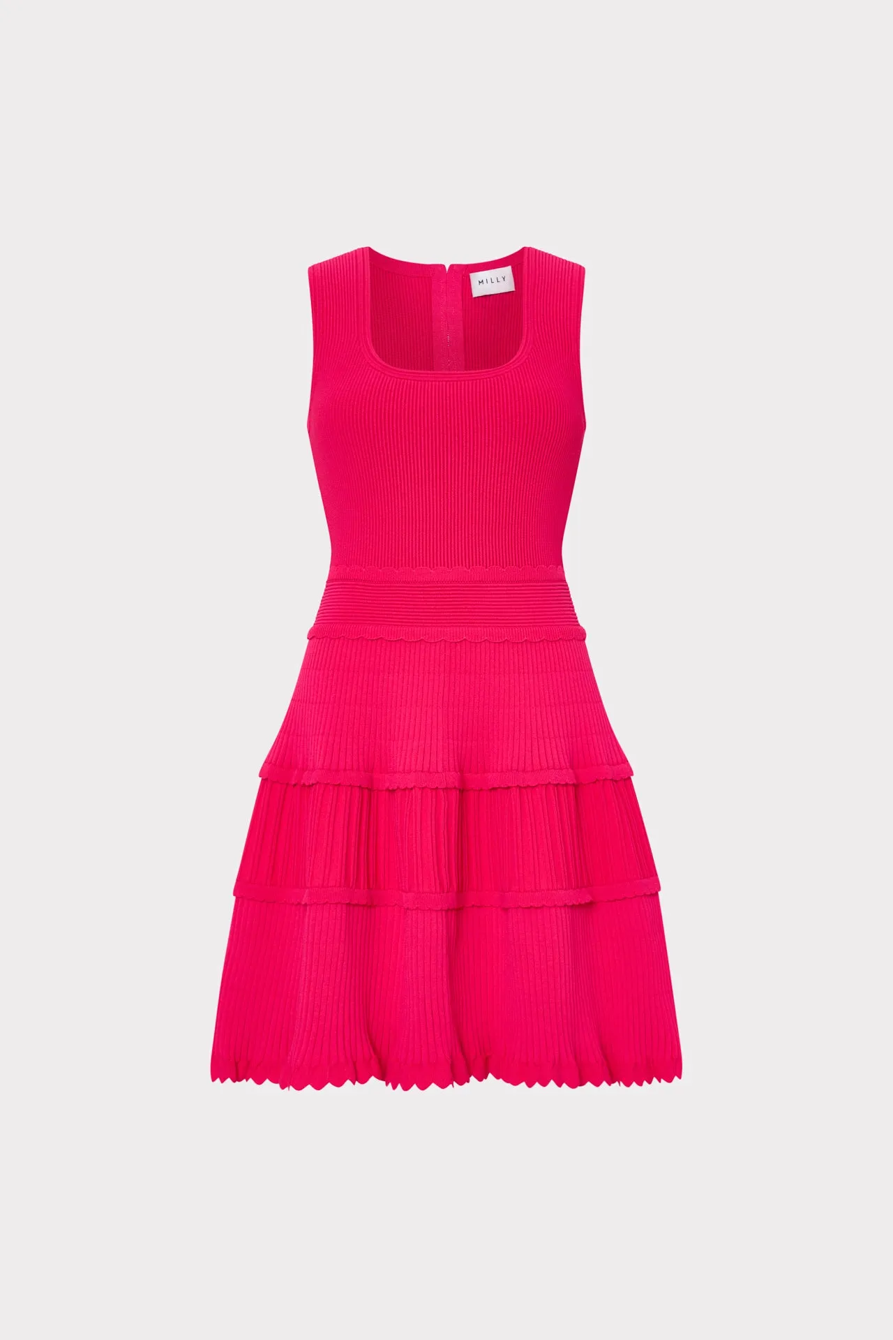 Suri Scallop Mini Dress sold by Milly