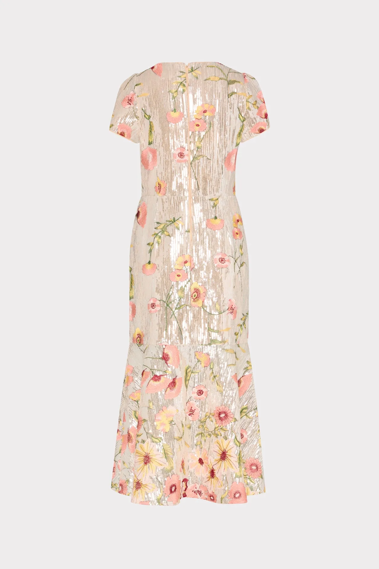 Tahlia Floral Sequins Embroidery Dress sold by Milly product image thumbnail 4