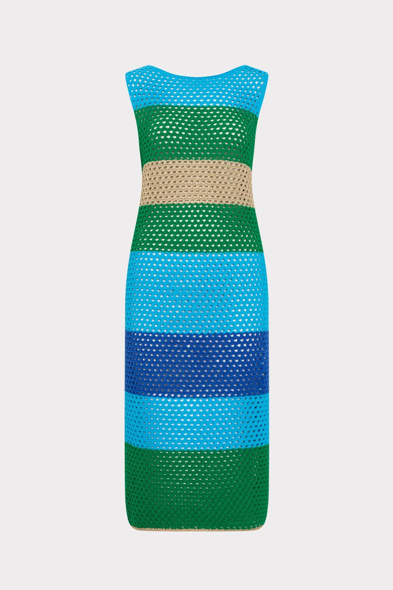 Open Stitch Boat Neck Midi Dress sold by Milly