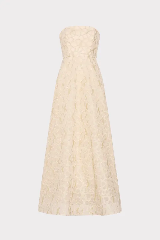 Sonja Curled Lace Gown made by Milly