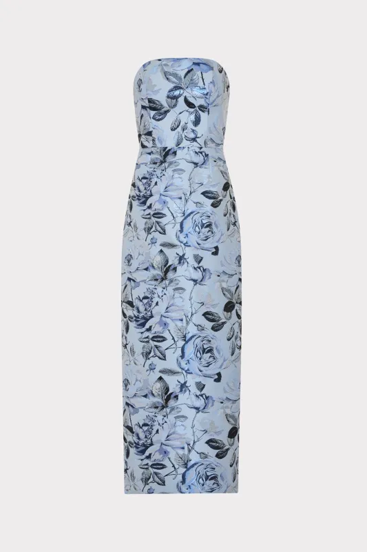 Ella Jacquard Maxi Dress made by Milly