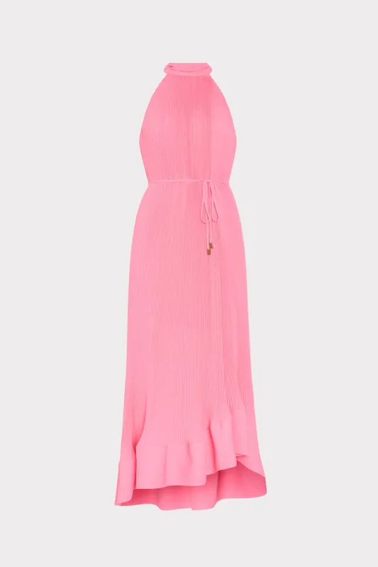 Nalani Pleated Midi Dress made by Milly