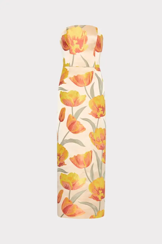 Orion Tulip Jacquard Dress made by Milly