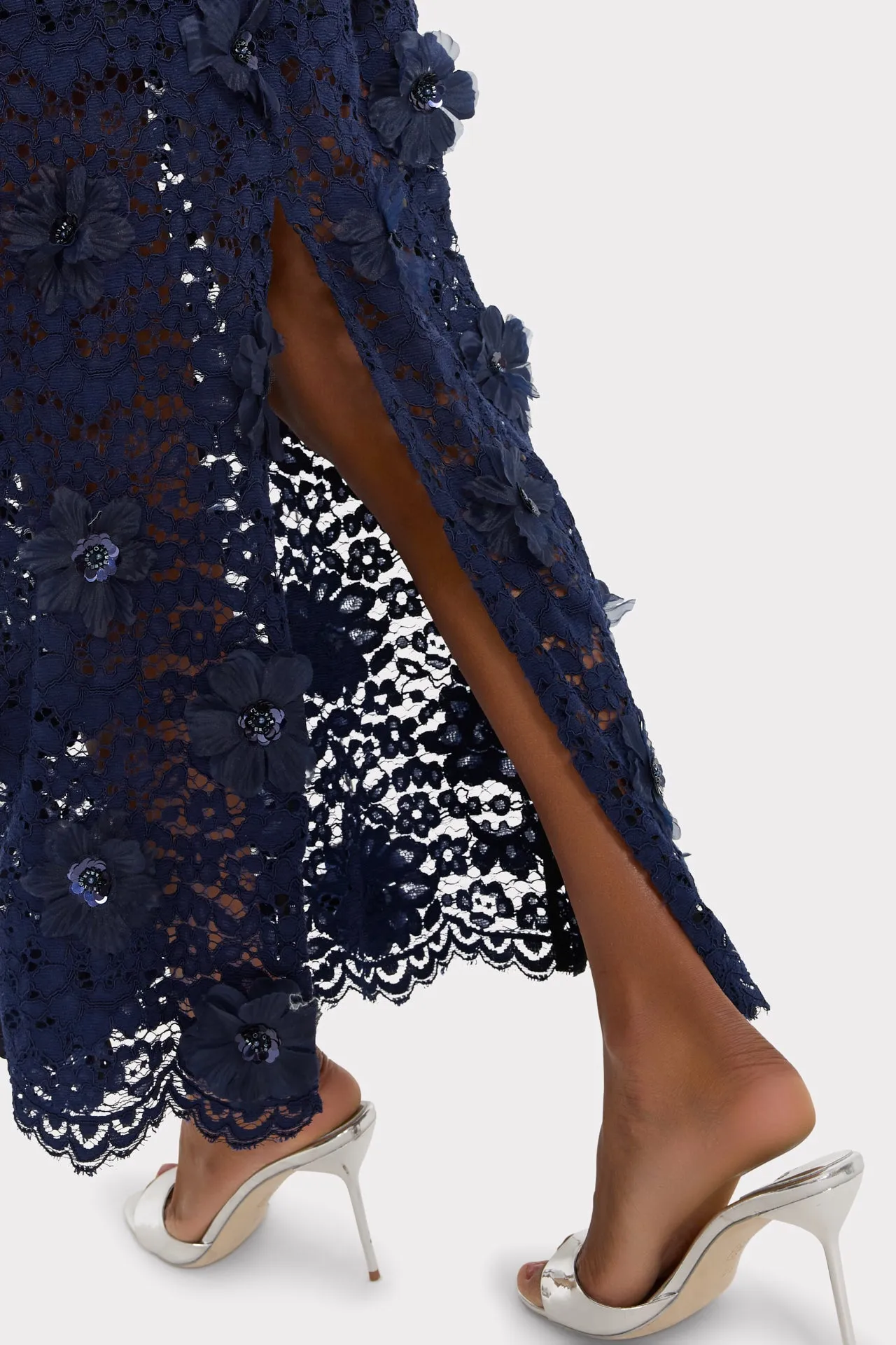 Kait Floral Sequin Dress sold by Milly product image thumbnail 5