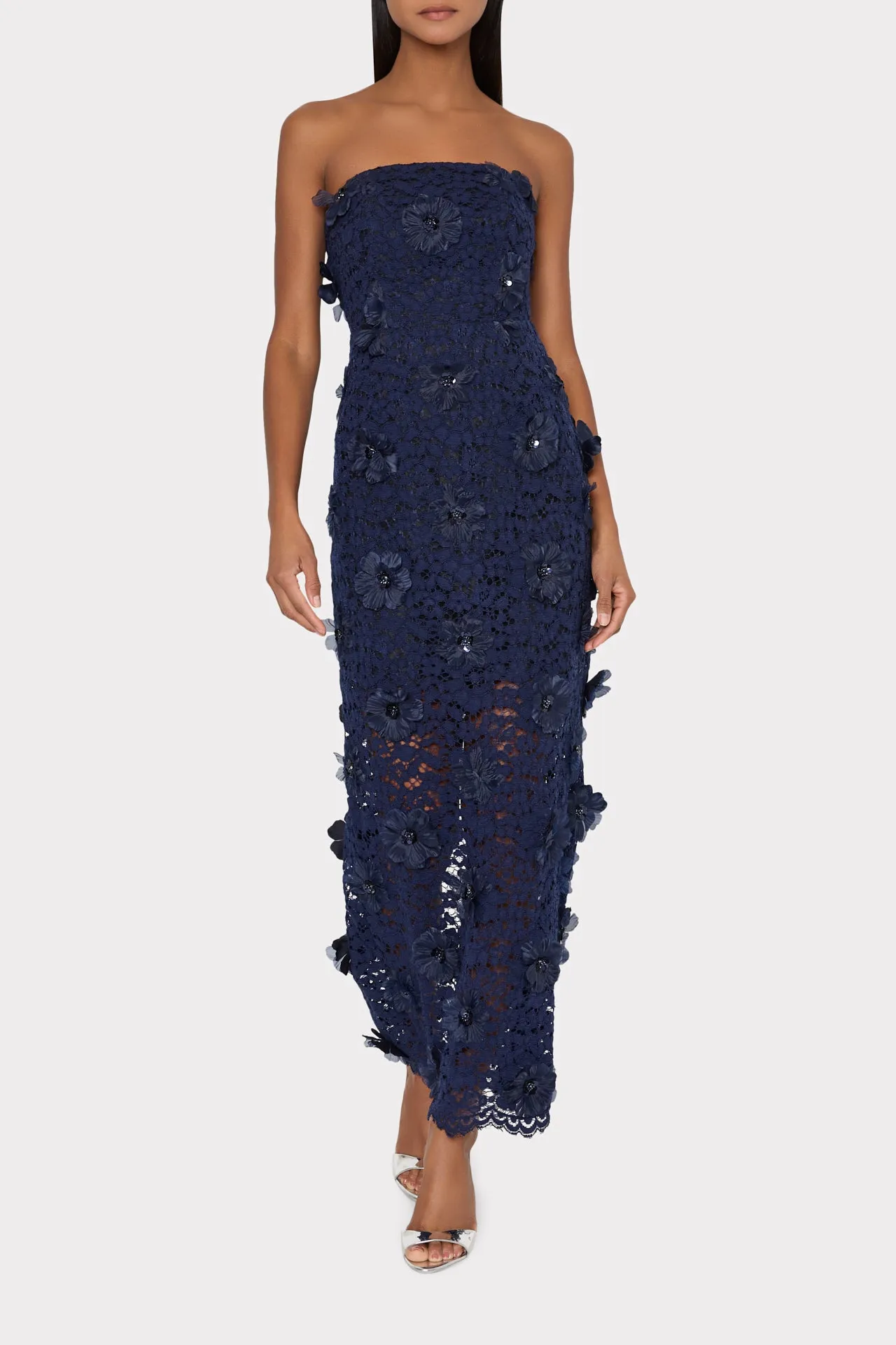 Kait Floral Sequin Dress sold by Milly product image thumbnail 2
