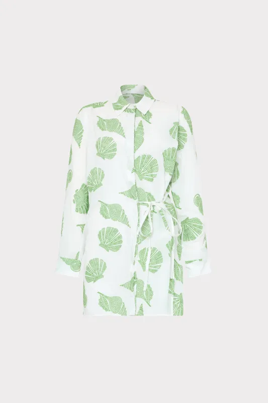 Cleo Embroidered Cover-Up Mini Dress made by Milly