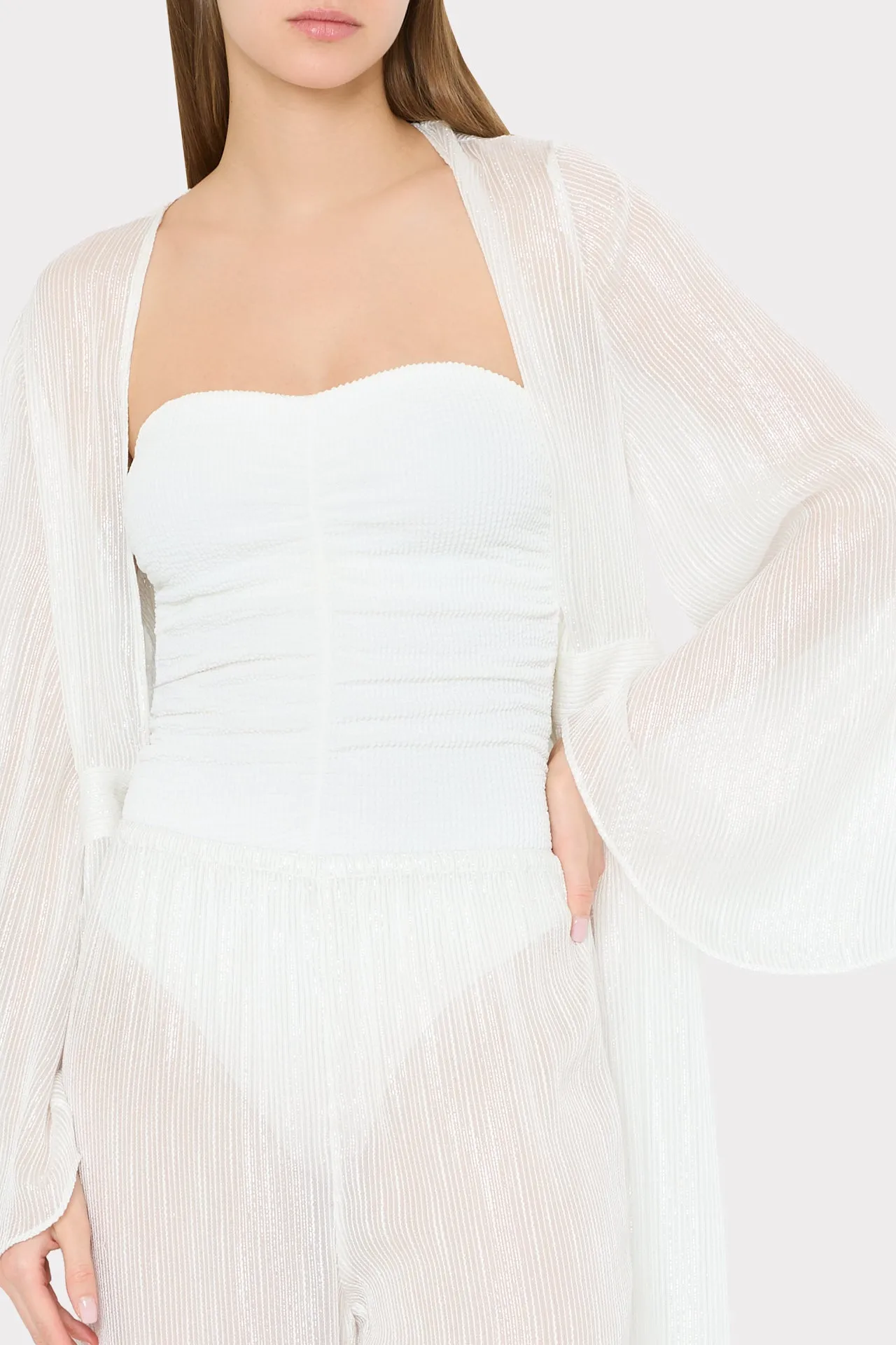 Vince Pinstripe Cover-Up sold by Milly product image thumbnail 4