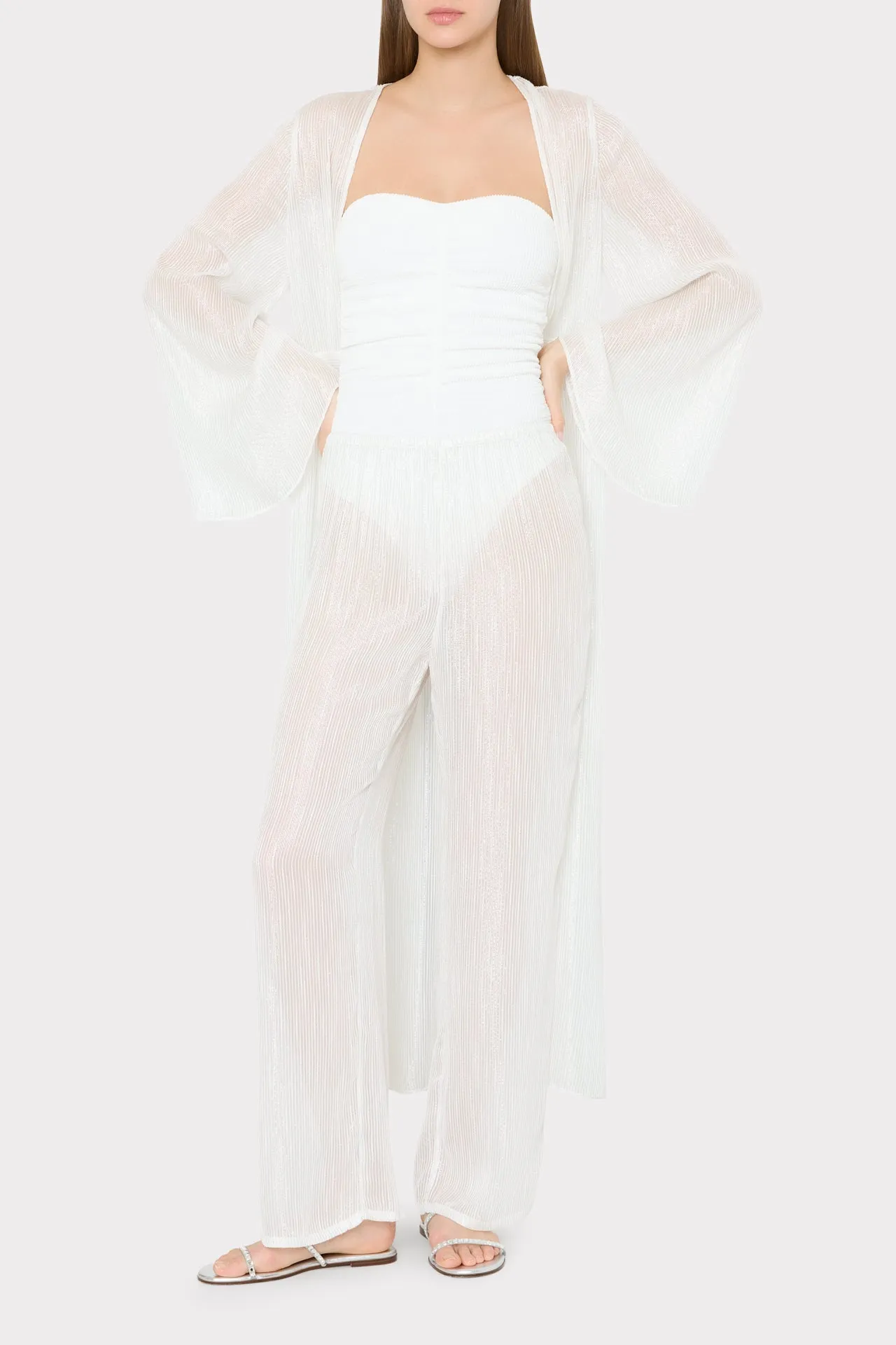 Vince Pinstripe Cover-Up sold by Milly product image thumbnail 3