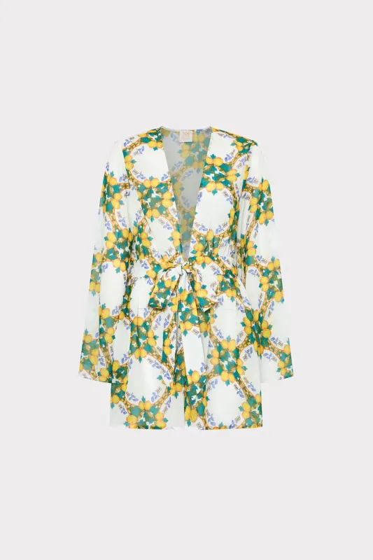 Jessie Lemon Tile Mini Coverup made by Milly