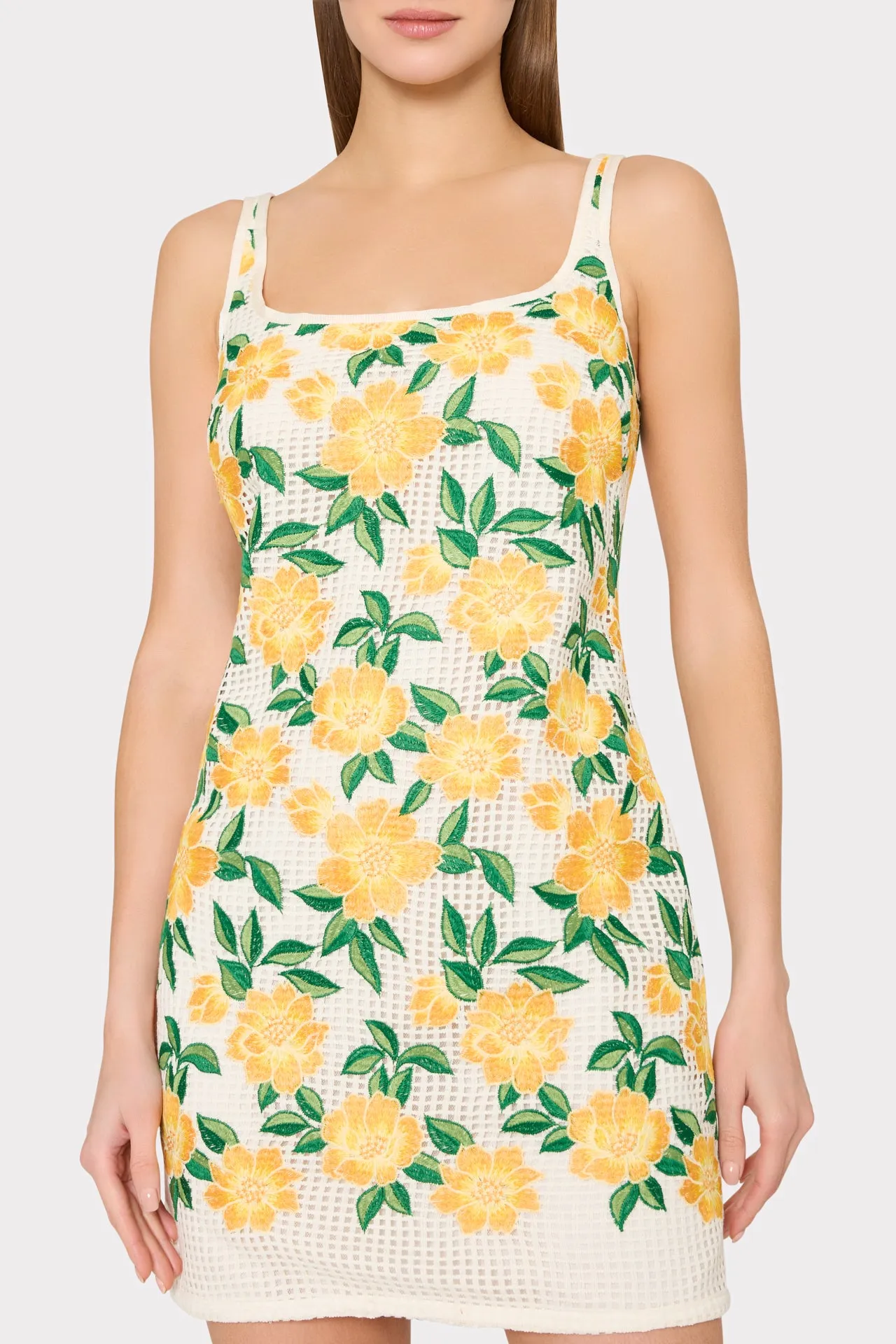 Maria Embroidered Mini Dress sold by Milly product image thumbnail 3