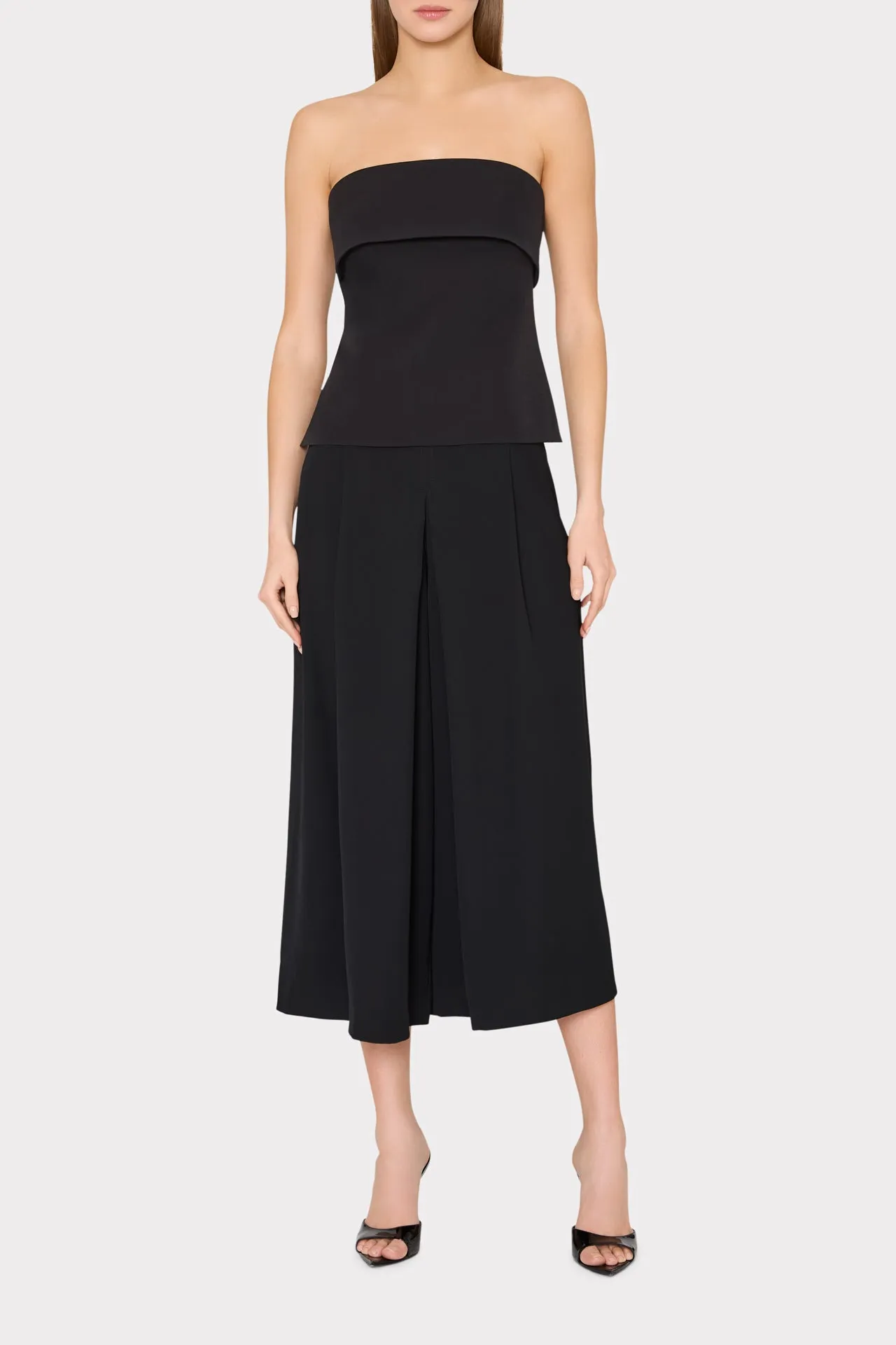 Layla Pleated Culottes Pant sold by Milly product image thumbnail 2