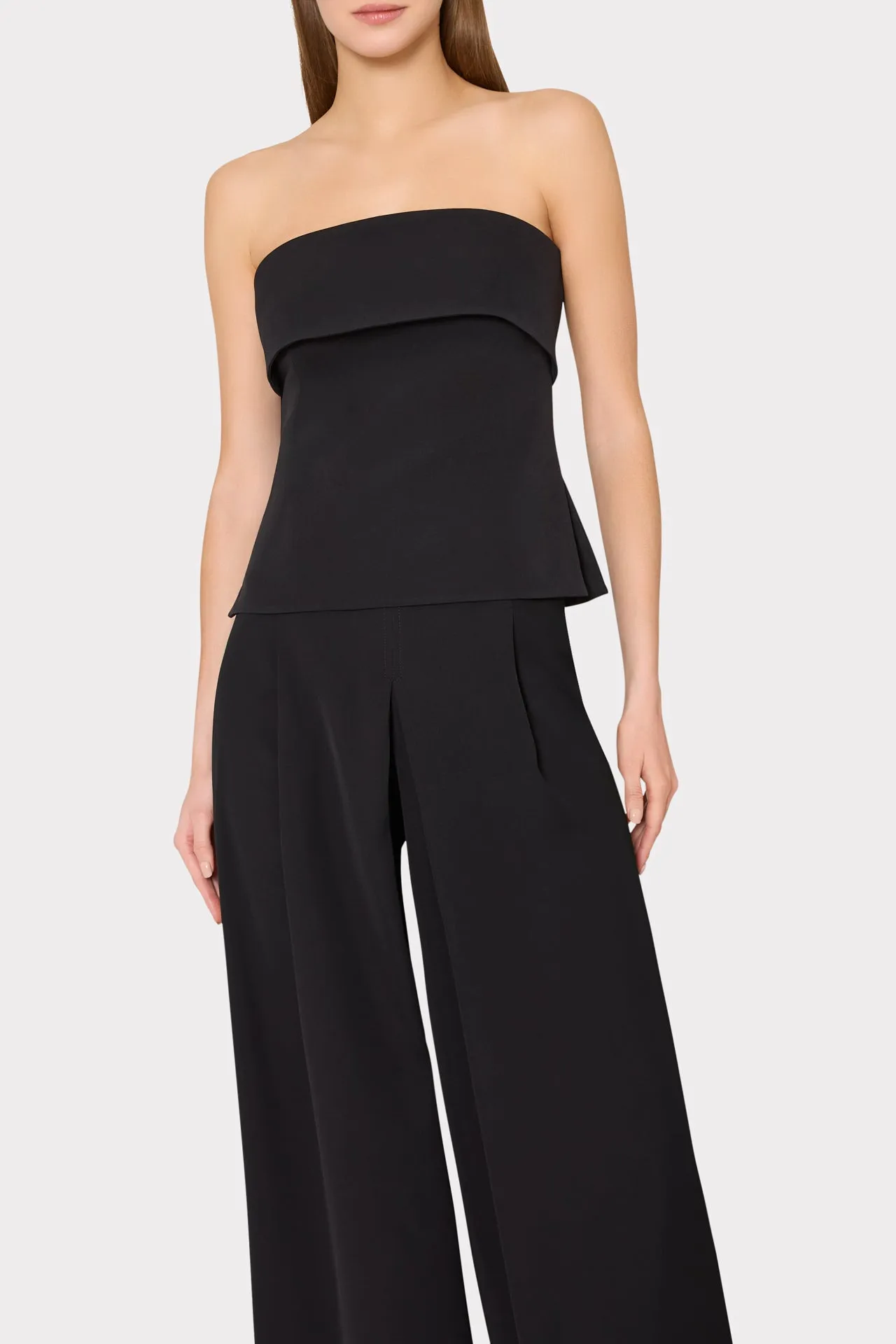 Layla Pleated Culottes Pant sold by Milly product image thumbnail 3