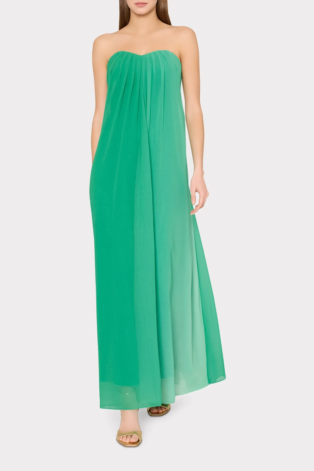Sunset Stripe Strapless Dress sold by Milly product image thumbnail 2