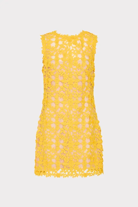Ivette Lace Mini Dress made by Milly