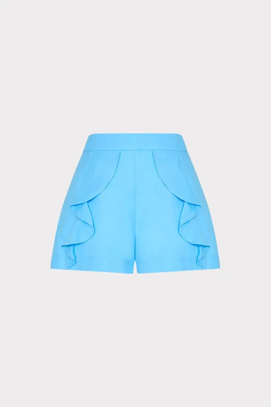 Ruffle Linen Short made by Milly