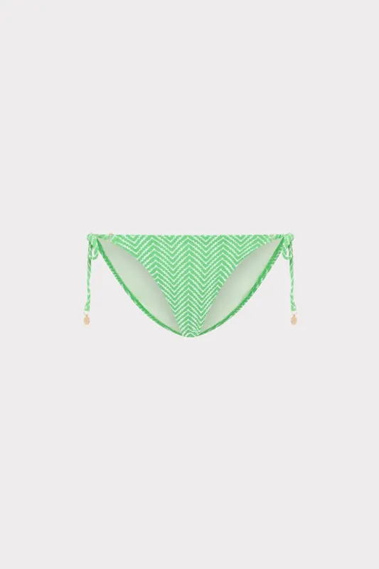 Verde Chevron Bikini Bottom made by Milly