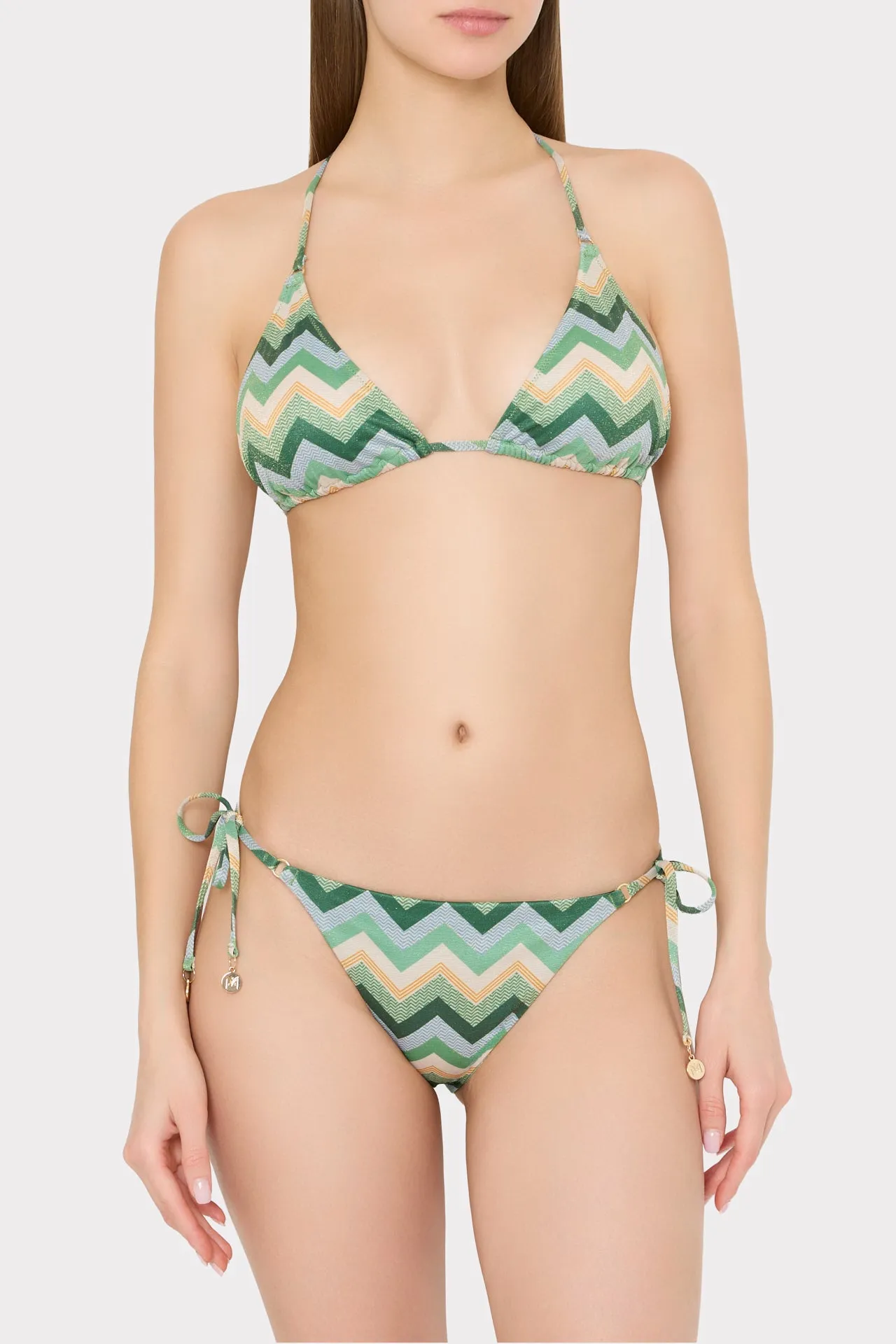 Metallic Chevron Bikini Top sold by Milly product image thumbnail 2