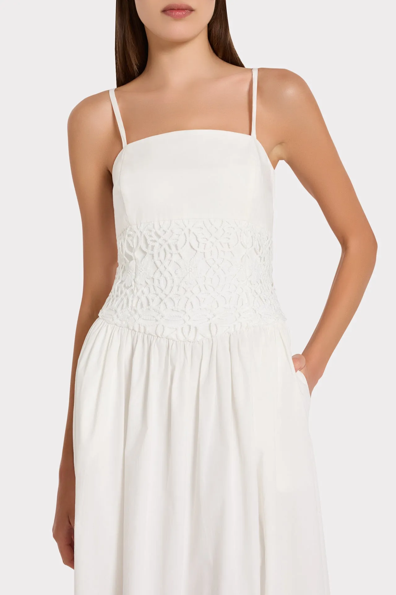 Lou Crochet Maxi Dress sold by Milly product image thumbnail 3