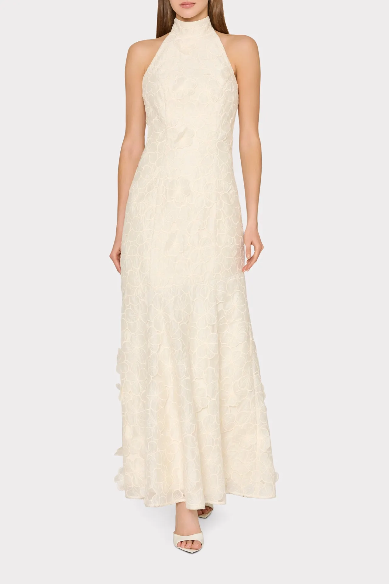 Josefina Embroidered Maxi Dress sold by Milly product image thumbnail 2