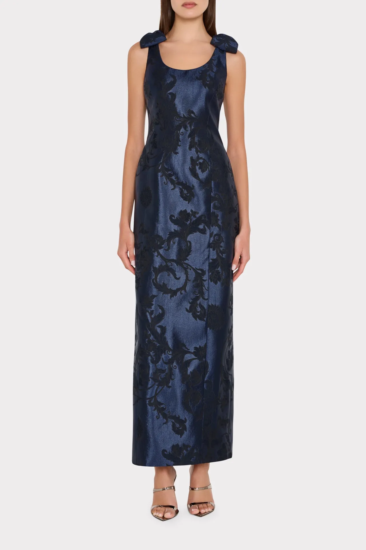 Kaelynn Floral Jacquard Dress sold by Milly product image thumbnail 2