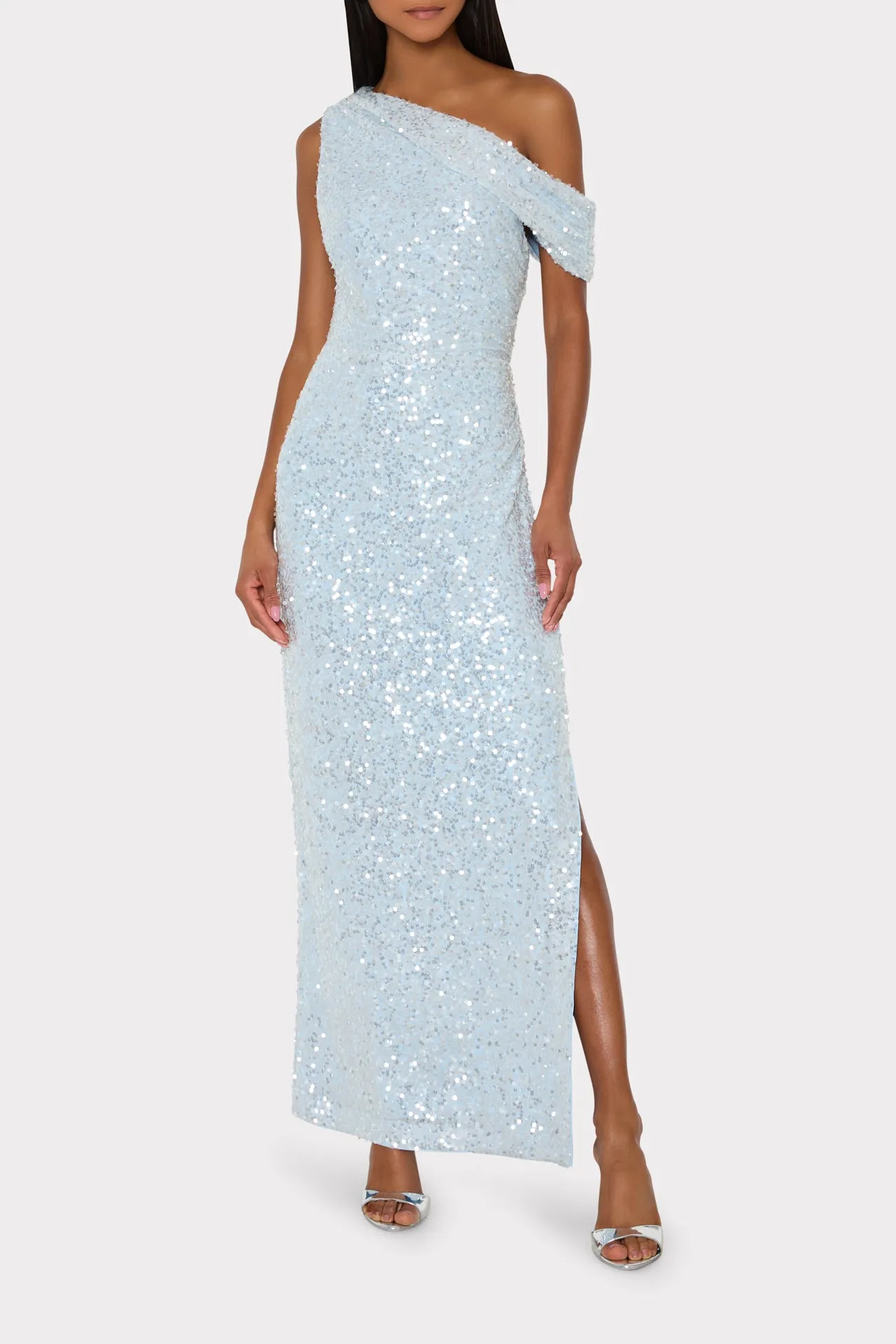 Stevie Sequin Maxi Dress sold by Milly product image thumbnail 4