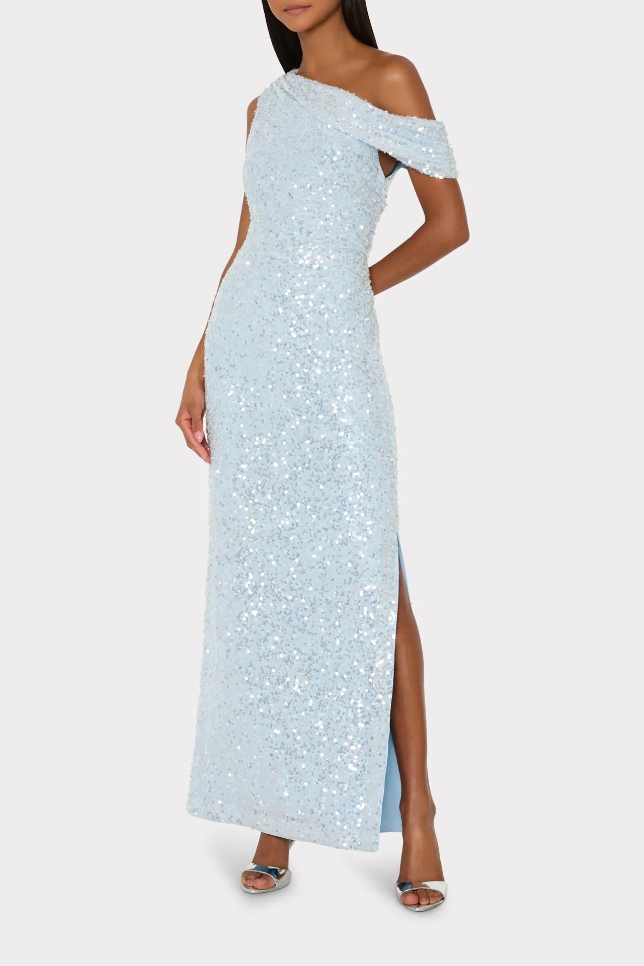Stevie Sequin Maxi Dress sold by Milly product image thumbnail 3