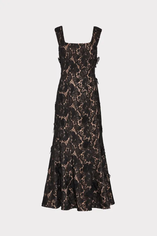Spencer Lace Midi Dress made by Milly