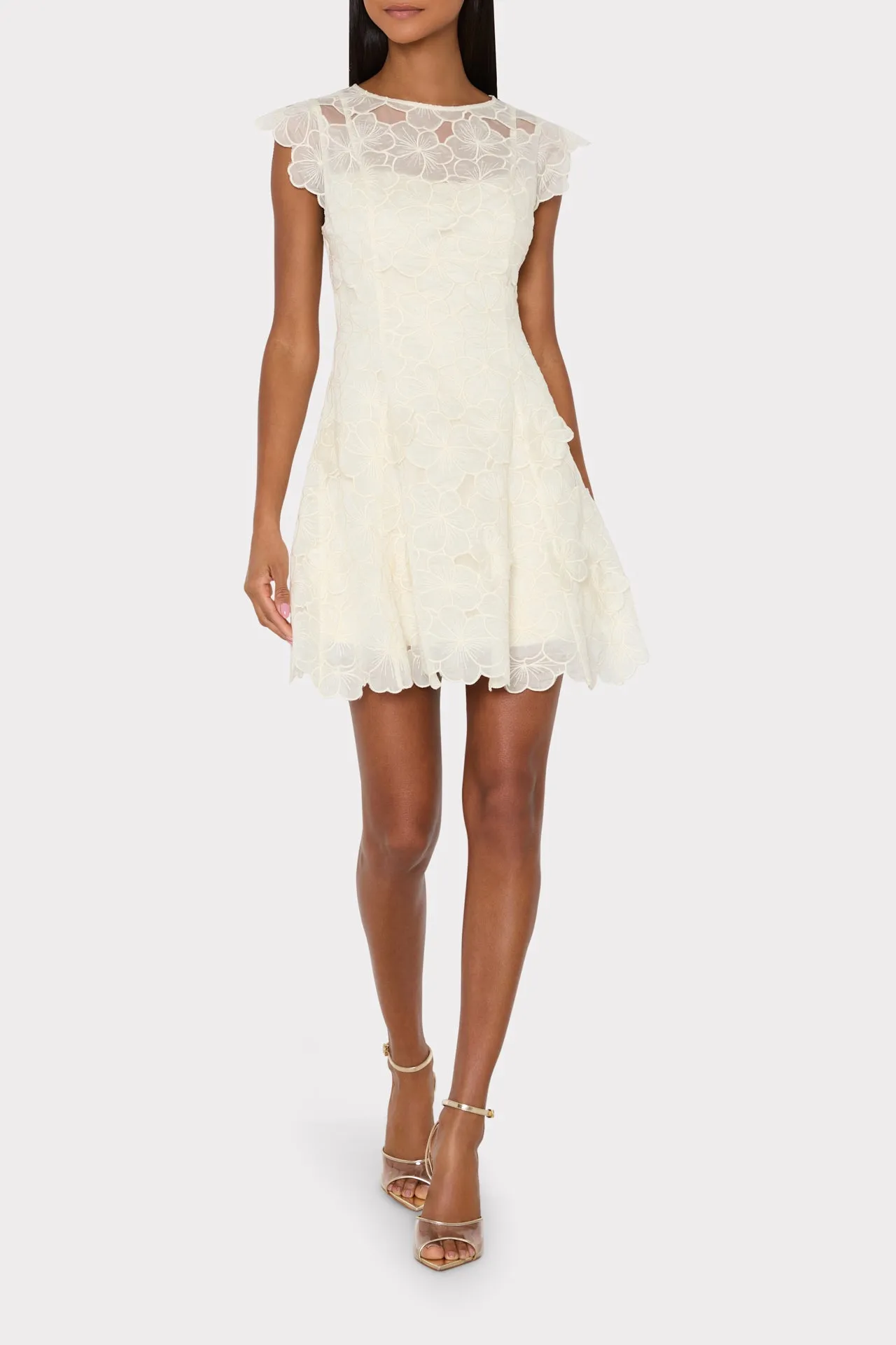 Myla Embroidered Mini Dress sold by Milly product image thumbnail 3