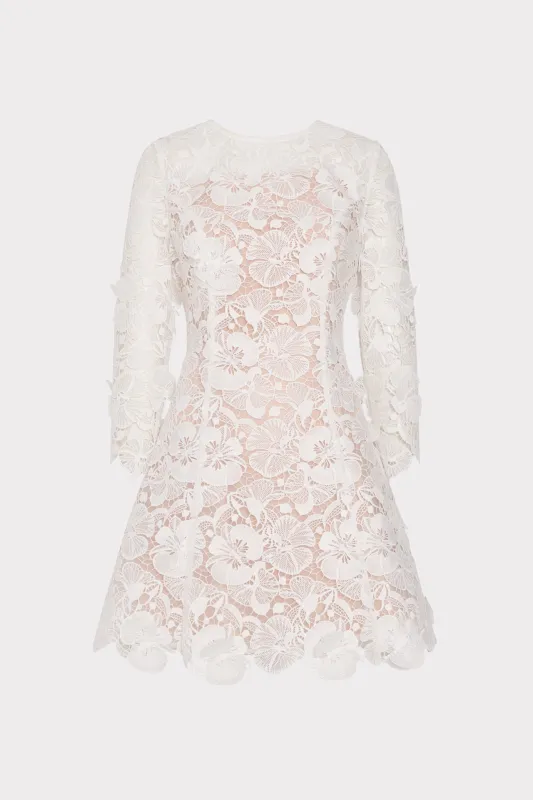 Emmie Lace Mini Dress made by Milly