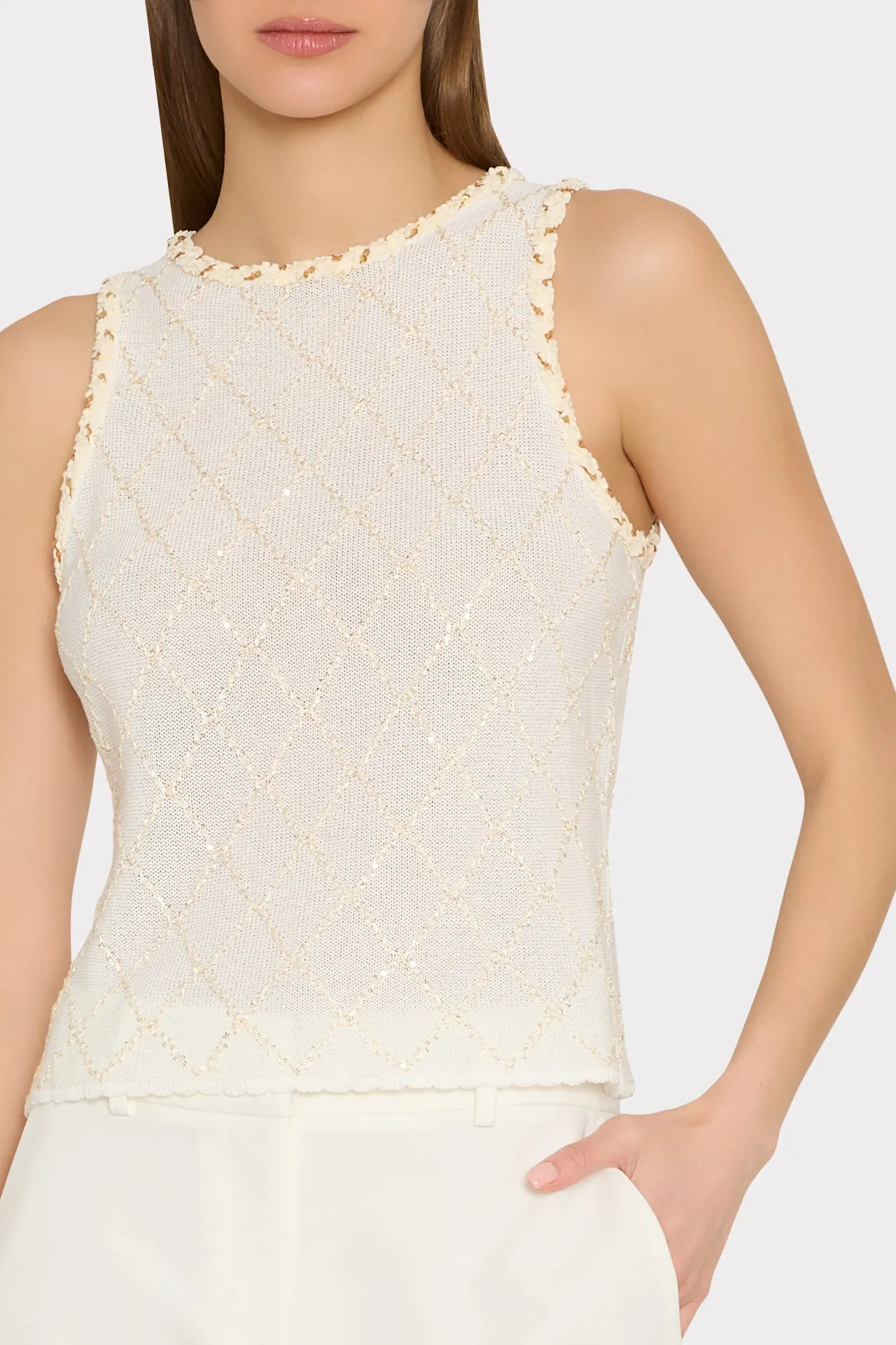 Meli Knit Top sold by Milly product image thumbnail 3
