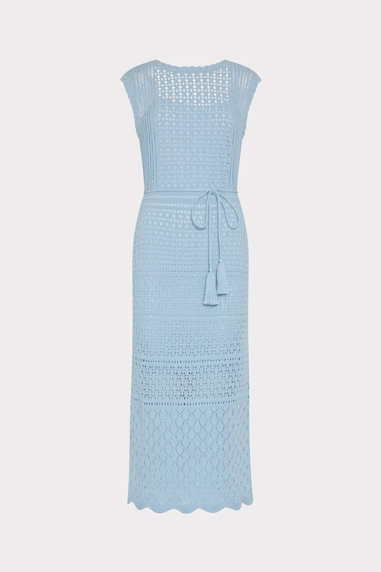 Kai Crochet Midi Dress sold by Milly