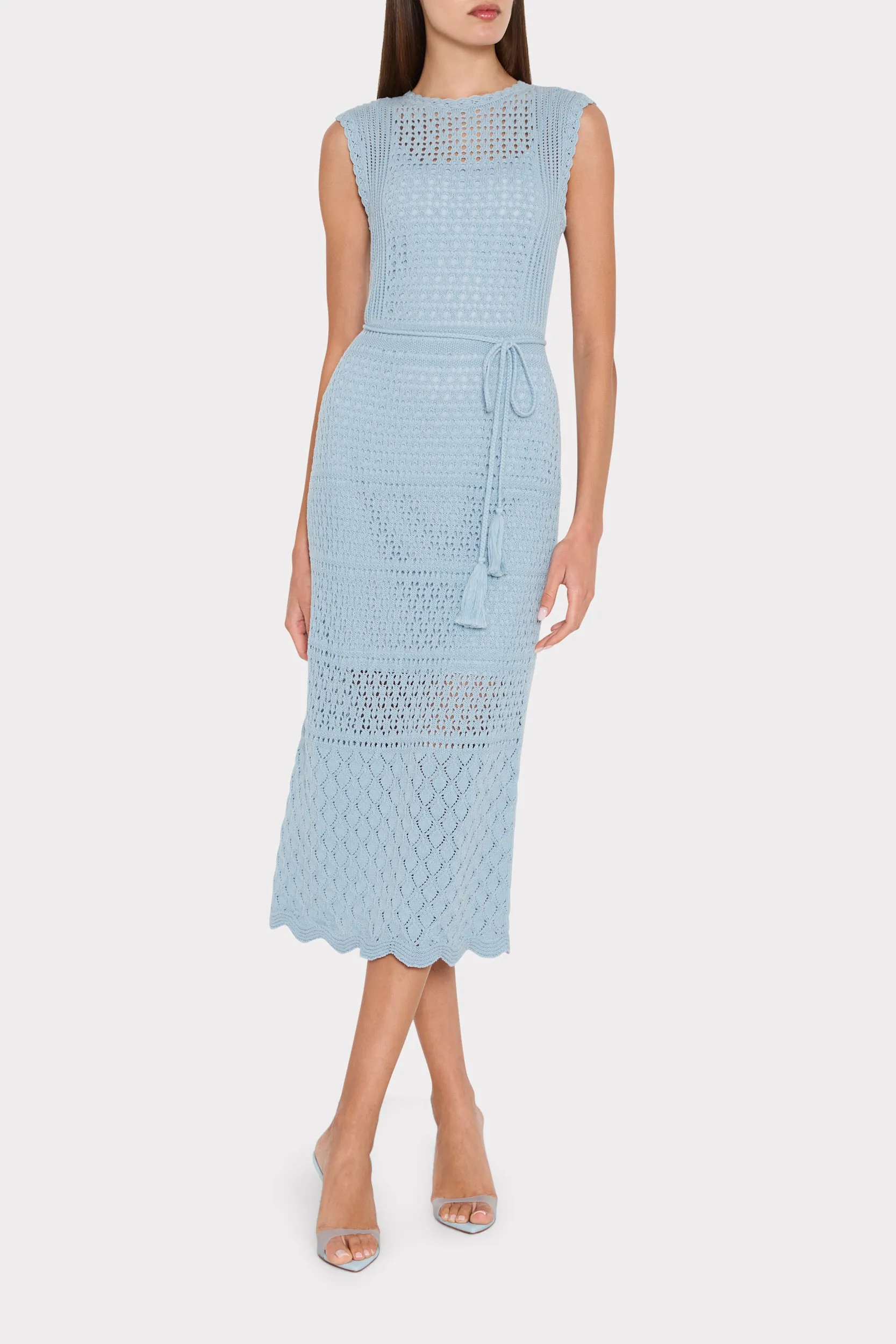 Kai Crochet Midi Dress sold by Milly product image thumbnail 2