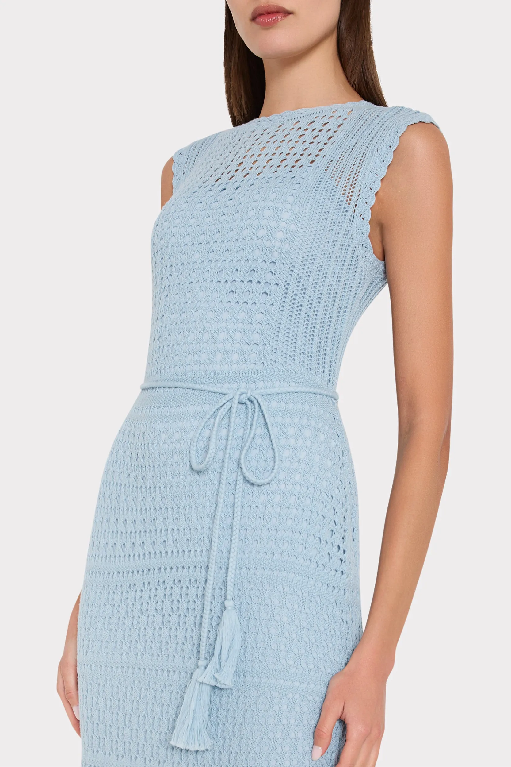 Kai Crochet Midi Dress sold by Milly product image thumbnail 4