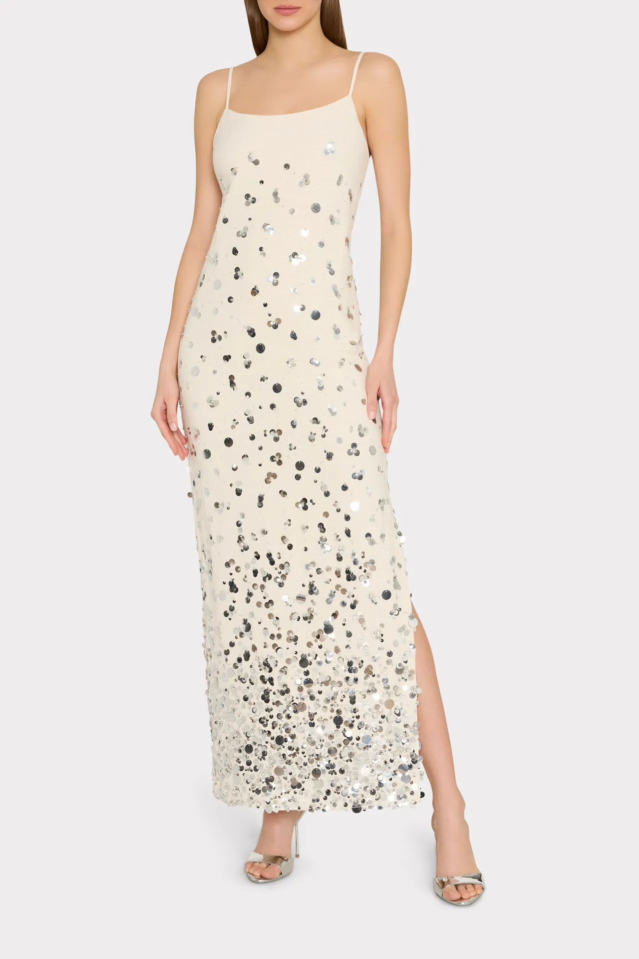 Lily Sequin Linen Dress sold by Milly product image thumbnail 2