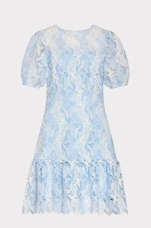 Yasmin Butterfly Lace Dress made by Milly