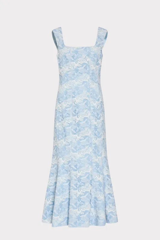 Meg Butterfly Lace Midi Dress made by Milly